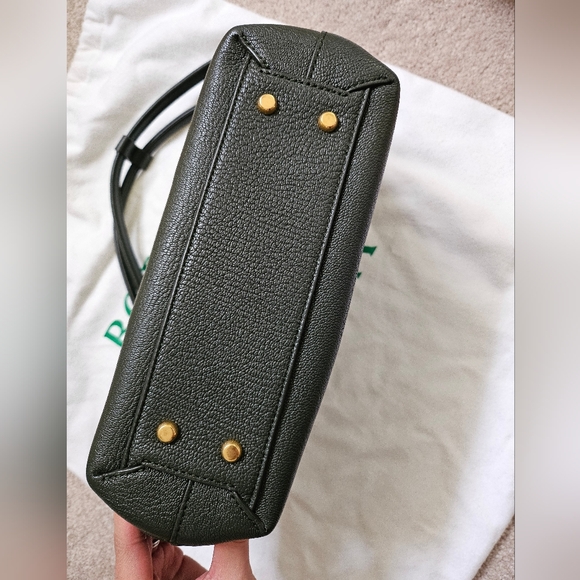 BOTTEGA VENETA Intrecciato Small Arco Tote Bag Leather Dark Green - Picture 4 of 8